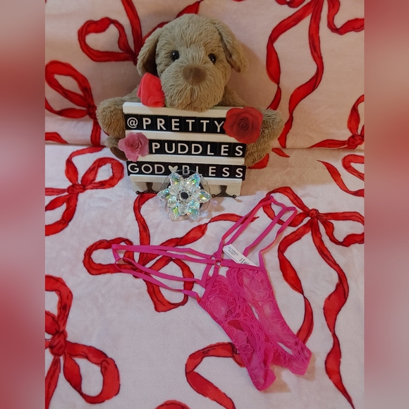 π VS Very Sexy Lace Strappy Thong Panty π - Picture 4 of 16